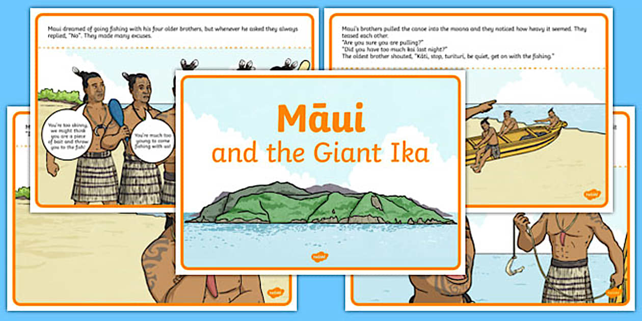Māui and the Giant Ika Story