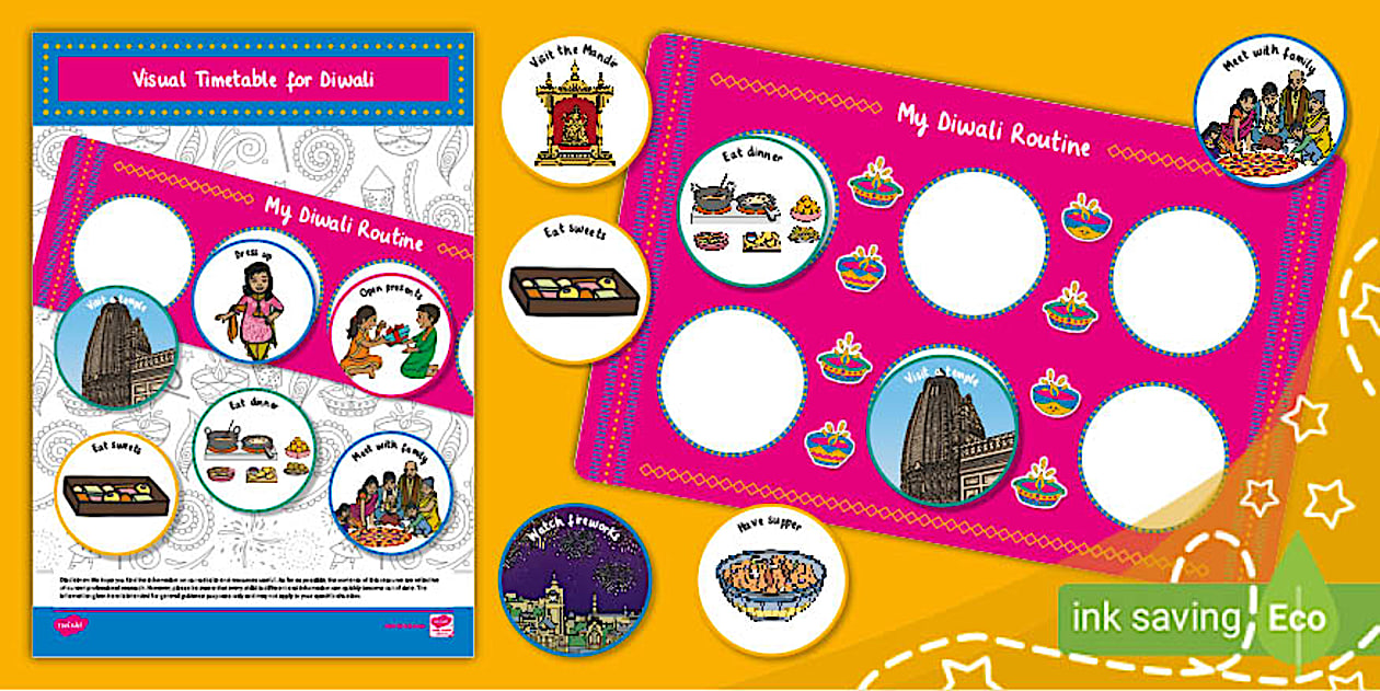 Diwali Visual Timetable teacher Made Twinkl Diwali visual timetable teacher made twinkl