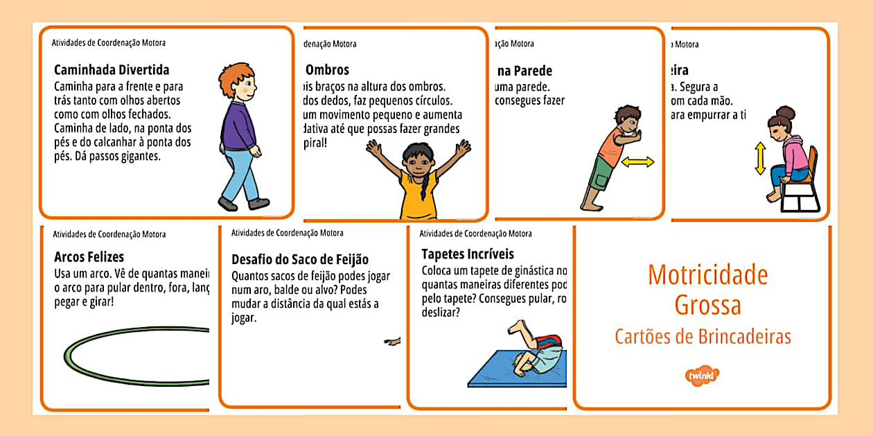 Brincadeiras para desenvolver a motricidade grossa - Twinkl
