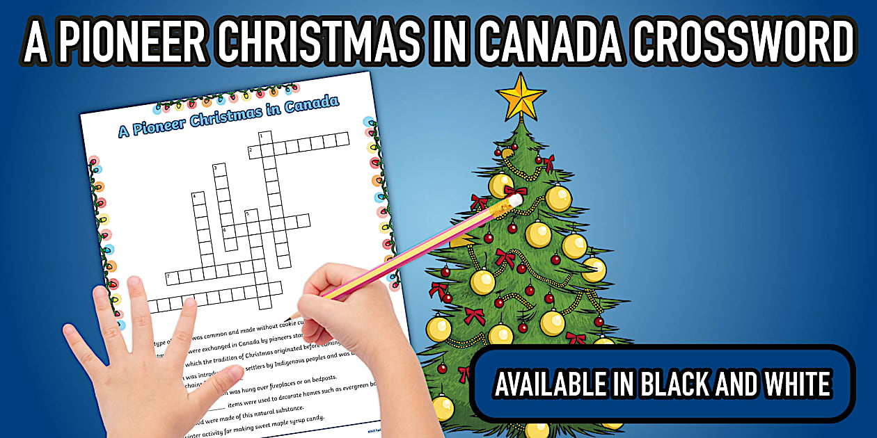 A Pioneer Christmas in Canada Crossword