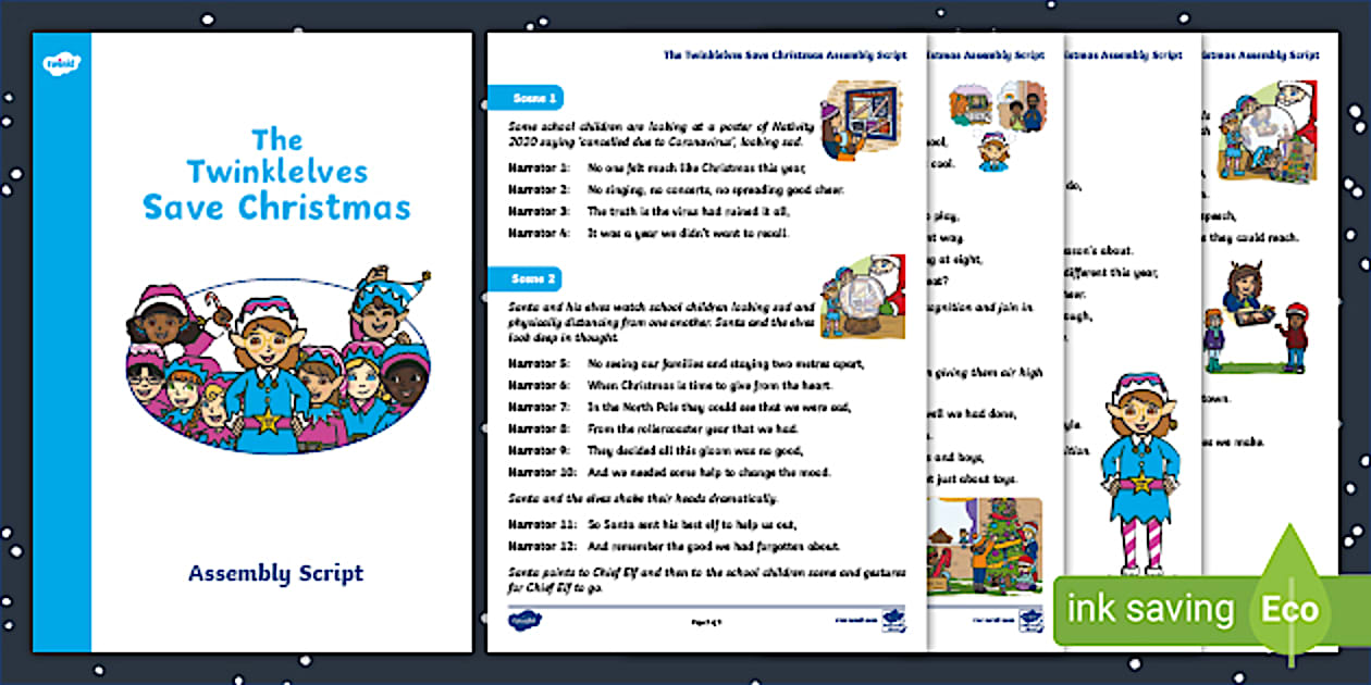 The Twinkl Elves Save Christmas Assembly Script - Twinkl