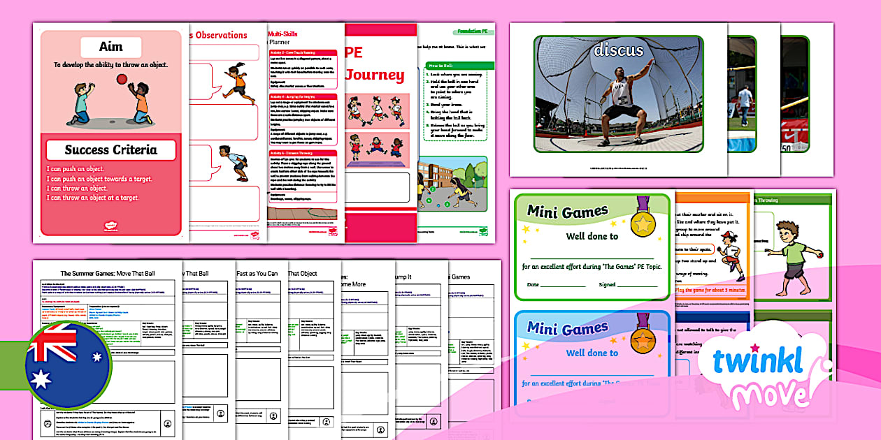 Foundation PE Games The Summer Games Unit Pack - Twinkl