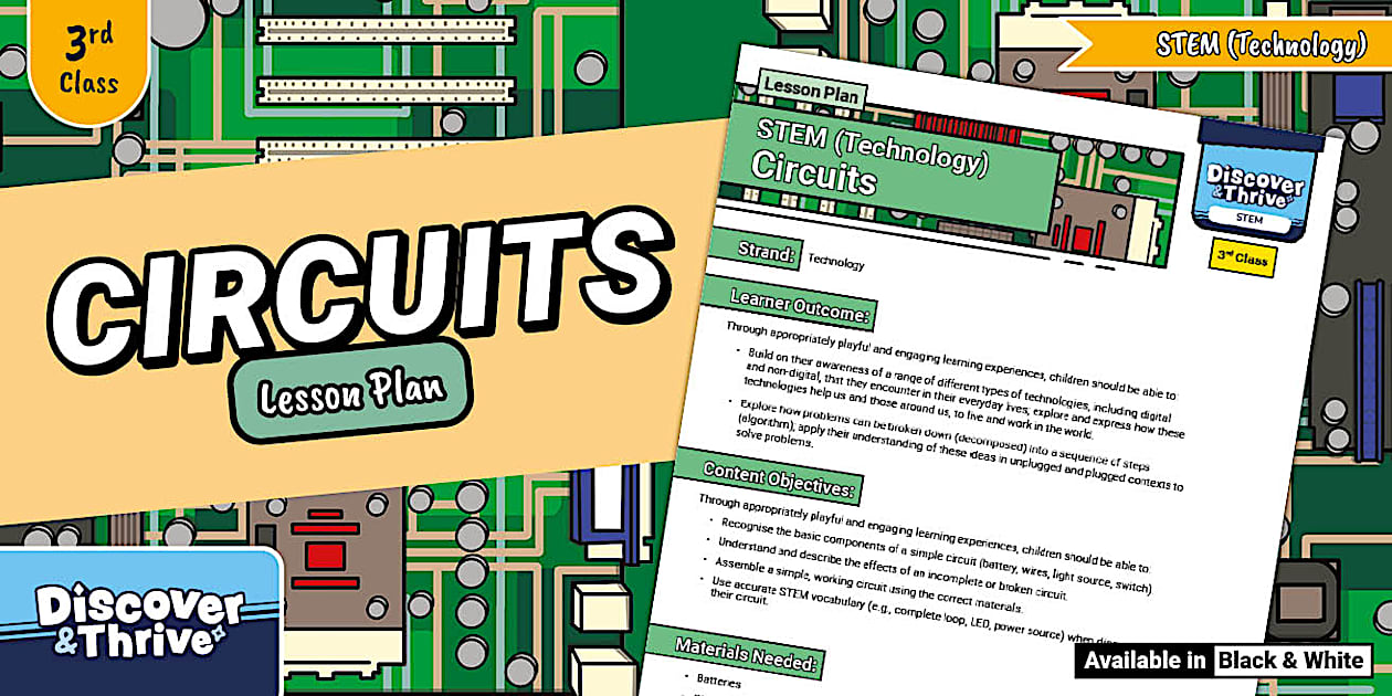 STEM (Technology) Circuits Lesson Plan (3rd Class)