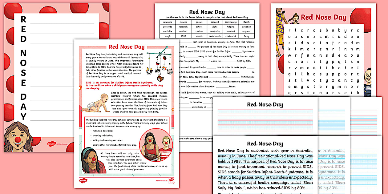 What Happens On Red Nose Day? Teaching Pack Primary — free download