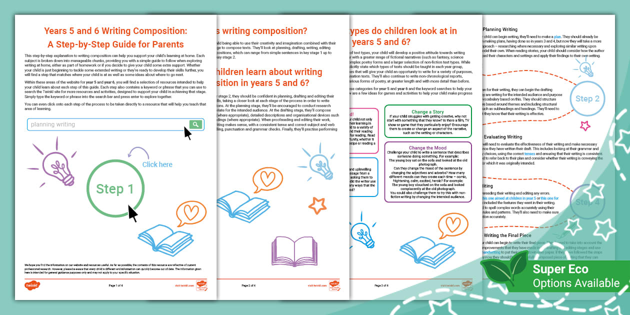 Years 5 and 6 Writing Composition: A Step-by-Step Guide