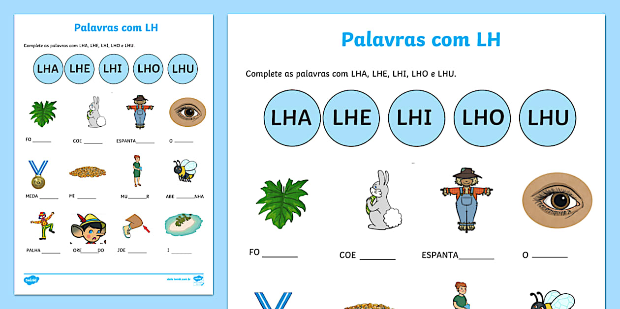 Dez Palavras Com Lh