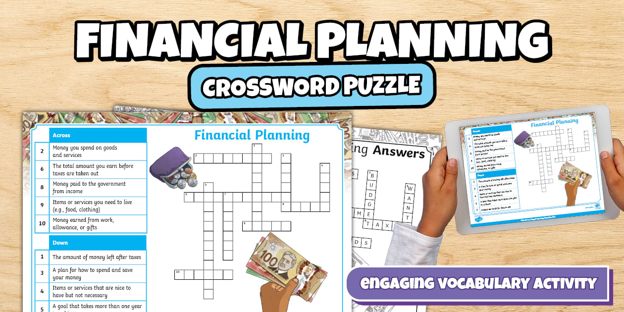 Financial Planning Crossword Puzzle