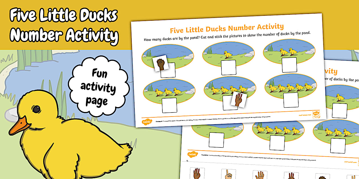 Five Little Ducks Number Activity