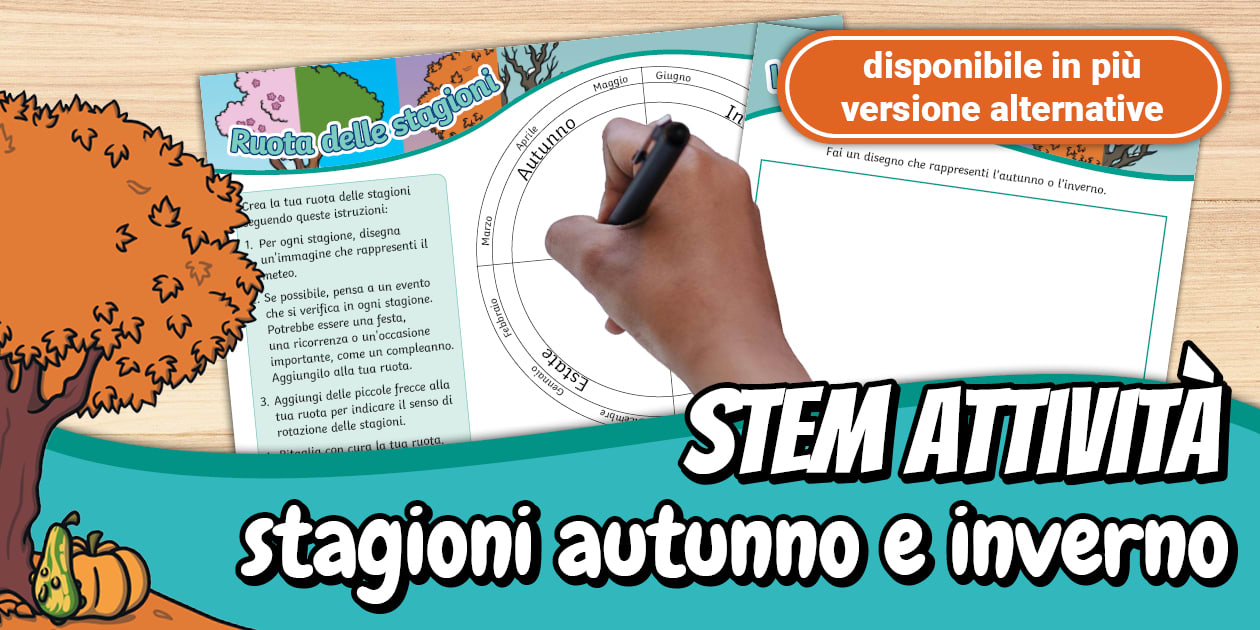 STEM attività stagioni autunno e inverno