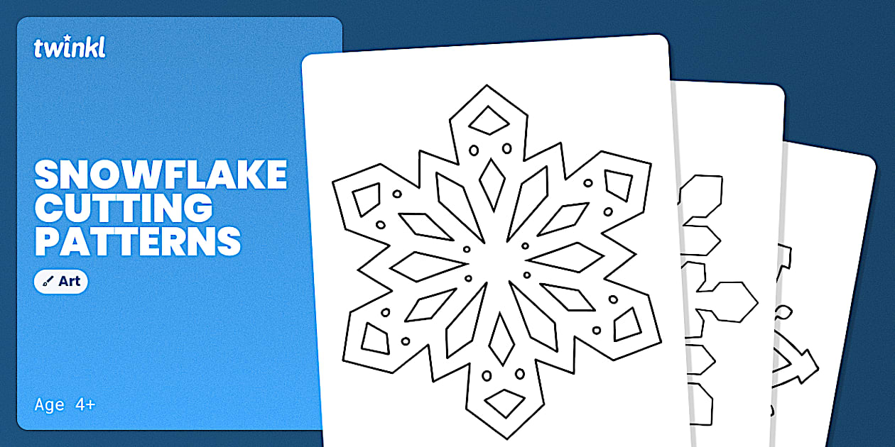 Snowflake Outlines - Snowflake Template PDF - Winter Weather