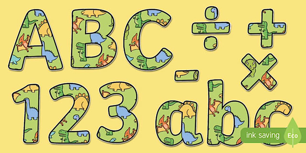Dinosaur Display Lettering | Twinkl Primary
