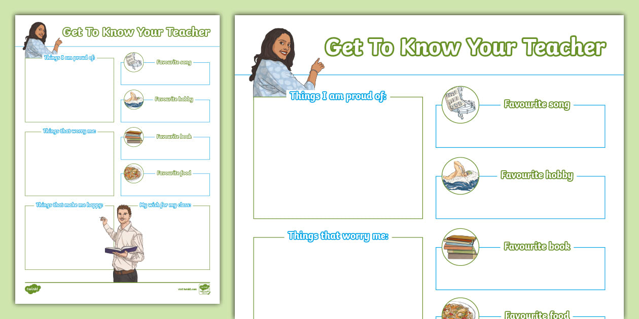 Back To School: Get To Know Your Teacher KS2 (Teacher-Made)