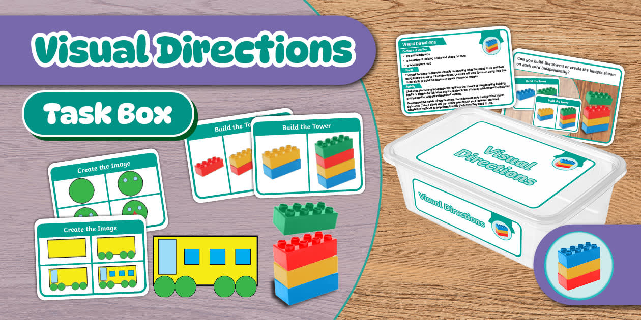 Visual Box Project Visuals for Building Towers Task Cards