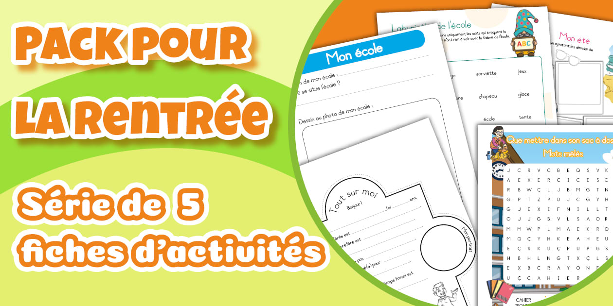 Ressources pour le premier cours après les vacances | Série de fiches