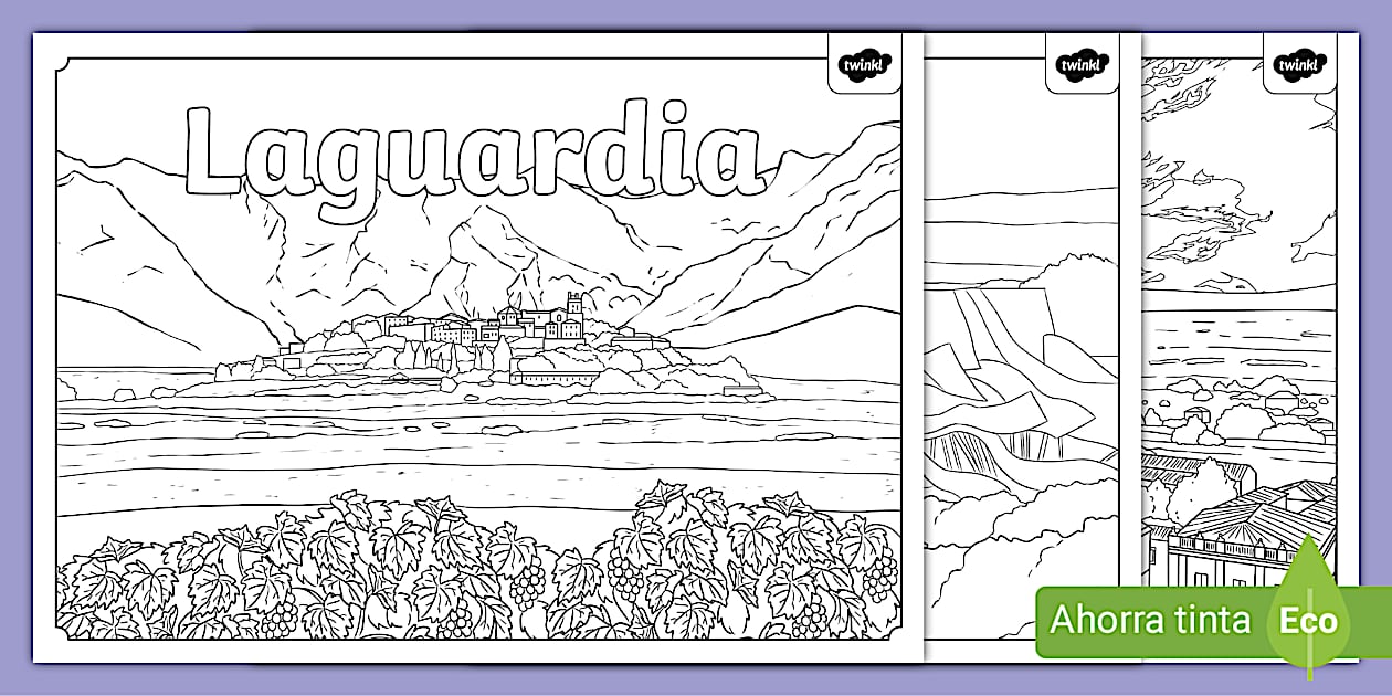 Hojas de colorear: La Rioja Alavesa
