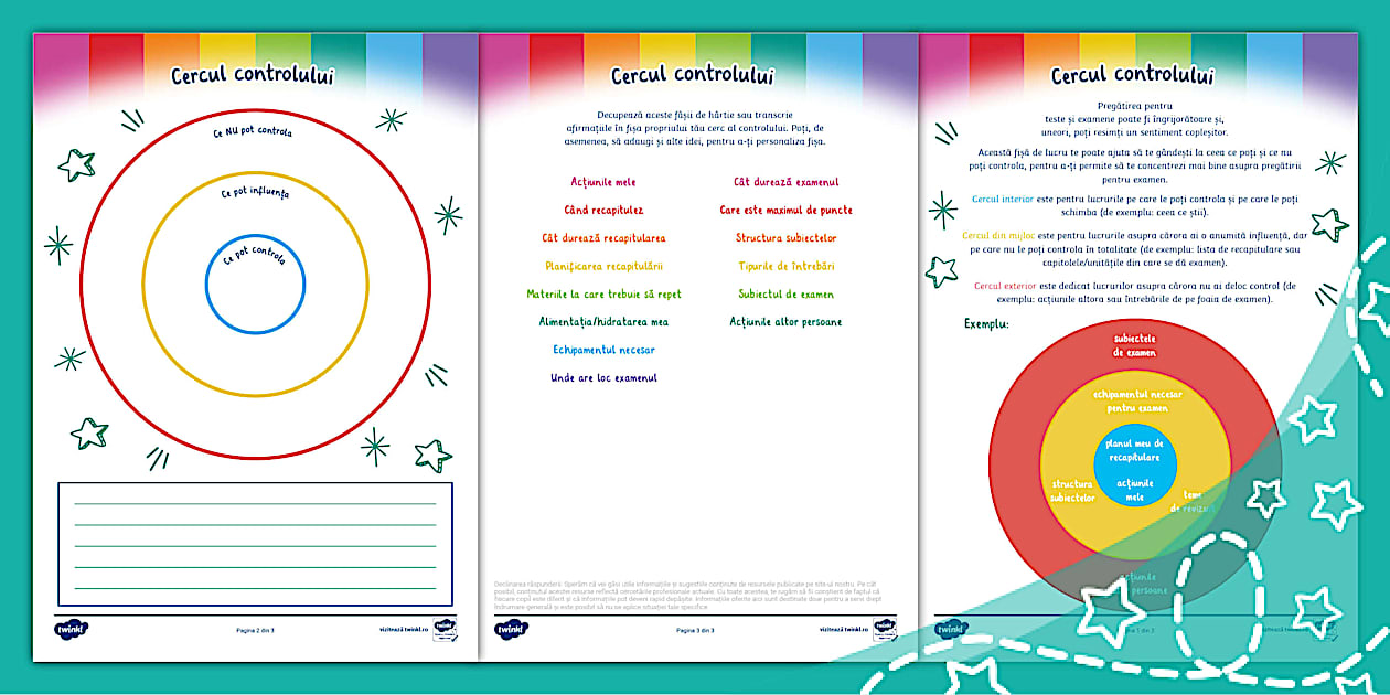 Pregдѓtire Pentru Examen Cercul Controlului вђ Fiи дѓ De Lucru