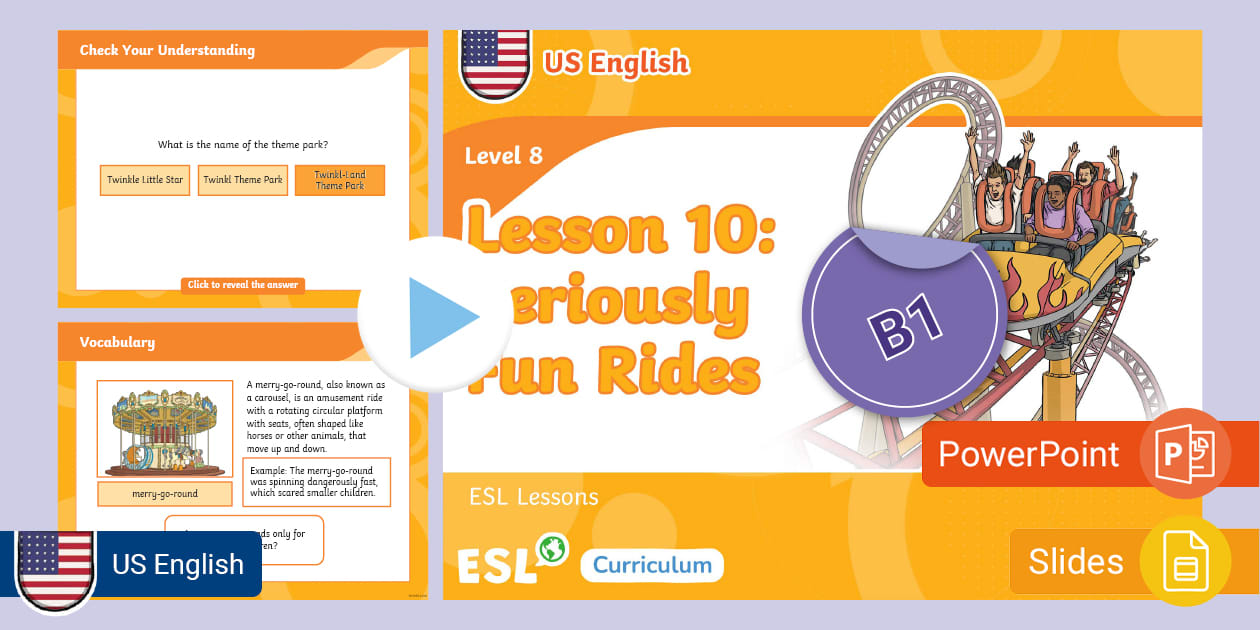 ESL Curriculum Level 8 Lesson 10 (teacher made) Twinkl