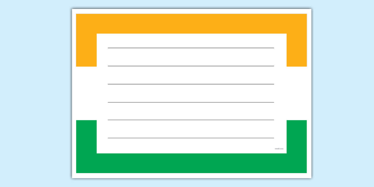 India Independence Day Letter Frame