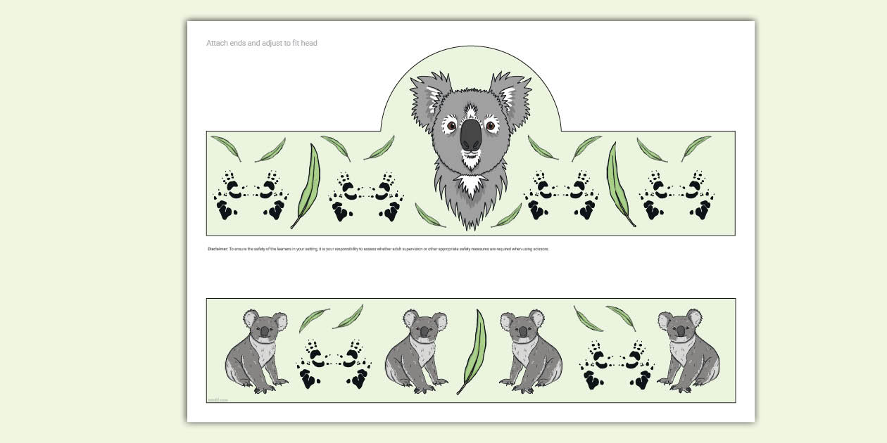 Koala Role-Play Headband (Hecho por educadores) - Twinkl