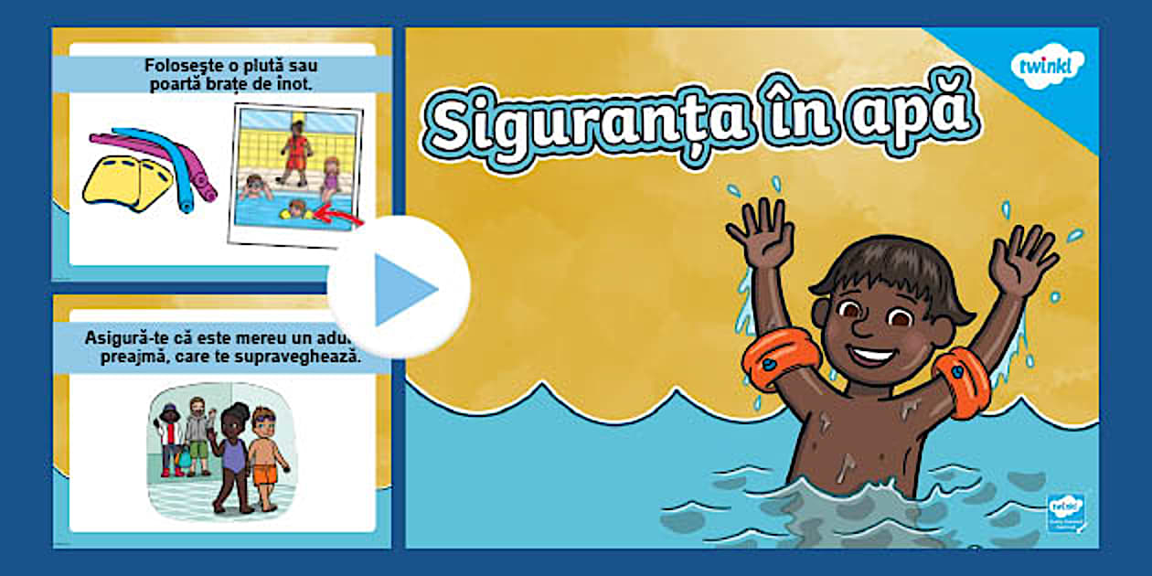 Siguranța în apă – Prezentare PowerPoint (teacher made)