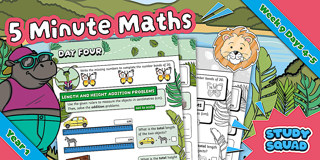 👉 Study Squad 5 Minute Maths - Year 1 Spring - Week 9 Days 4-5