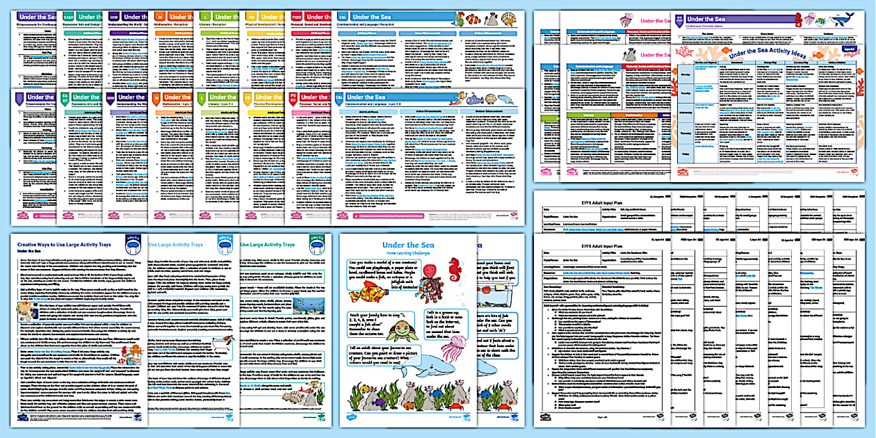 EYFS Ages 0-5 Under the Sea Bumper Planning Pack - Twinkl