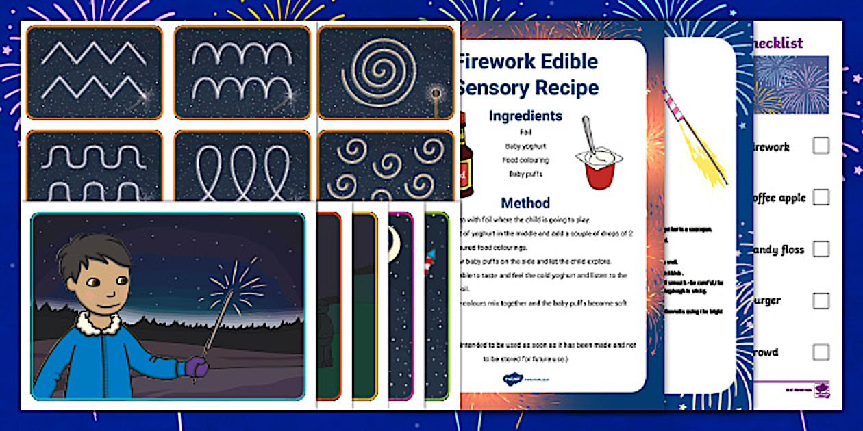 Bonfire Night Sensory Pack (l'enseignant a fait) - Twinkl