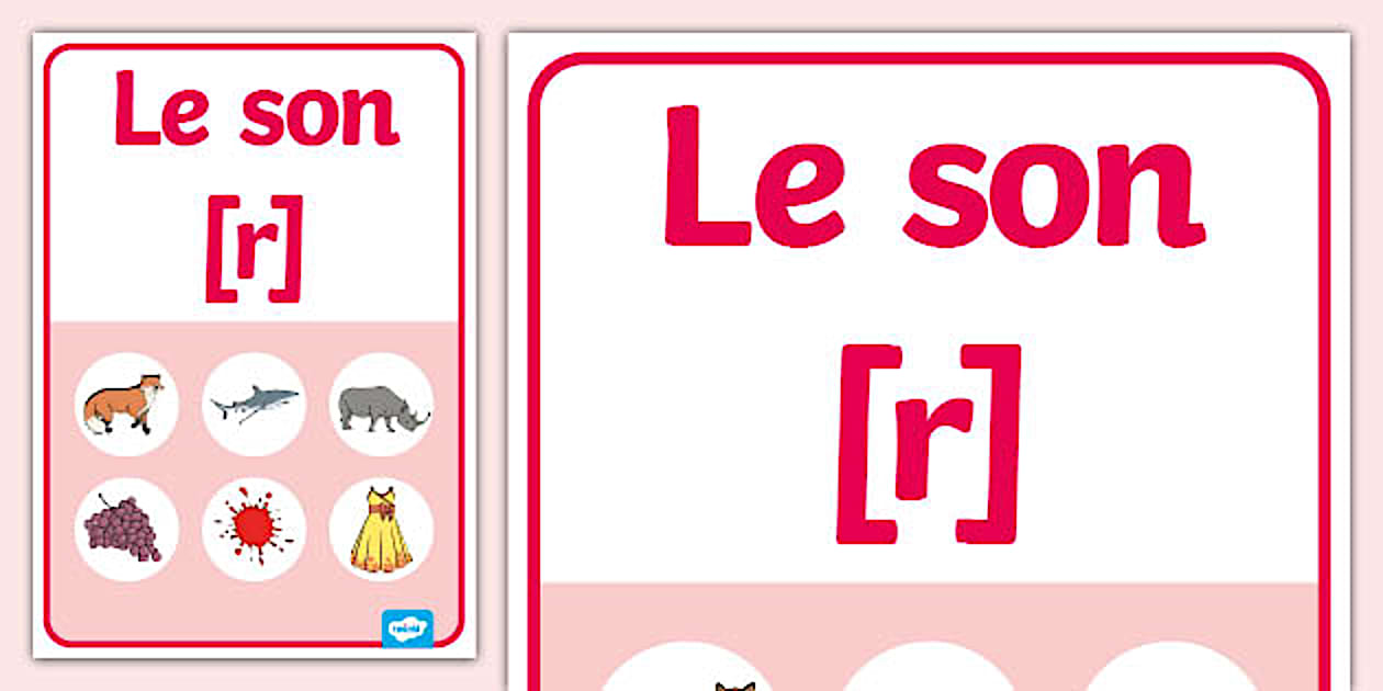 Affiche de phonologie - le son [r]