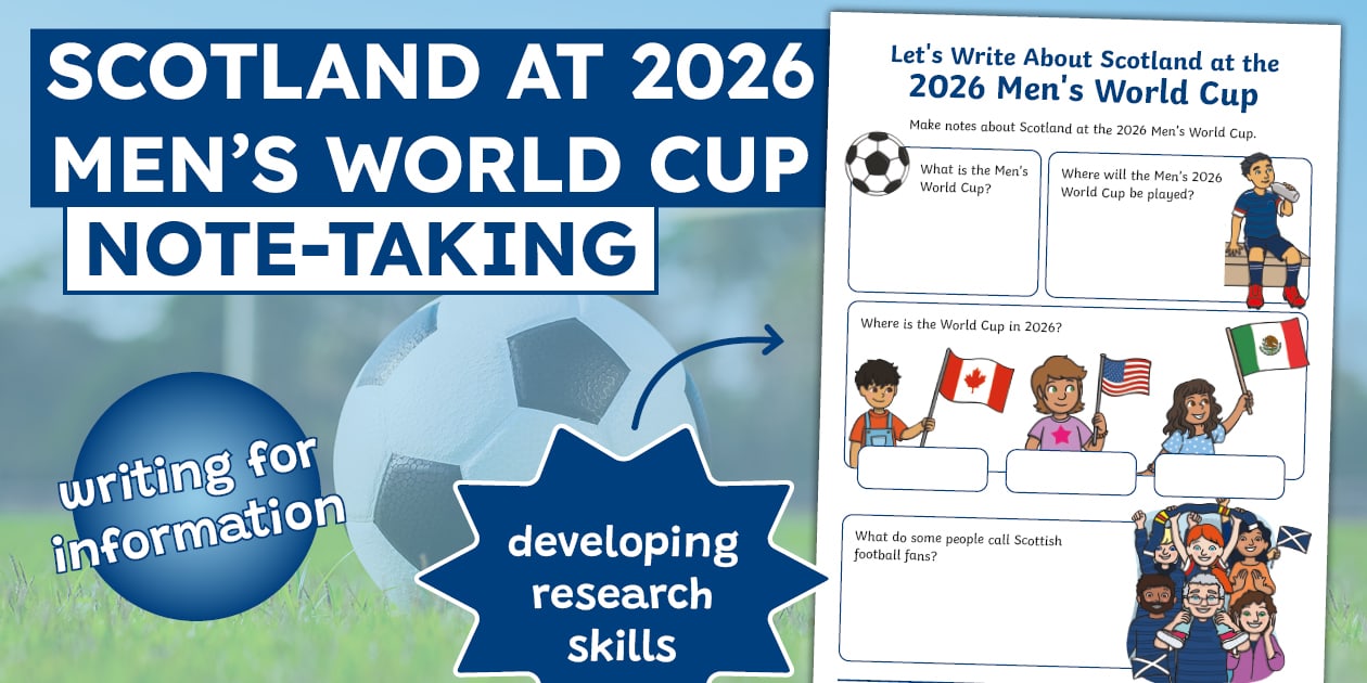 Scotland at the 2026 Men's World Cup Note-Taking Template