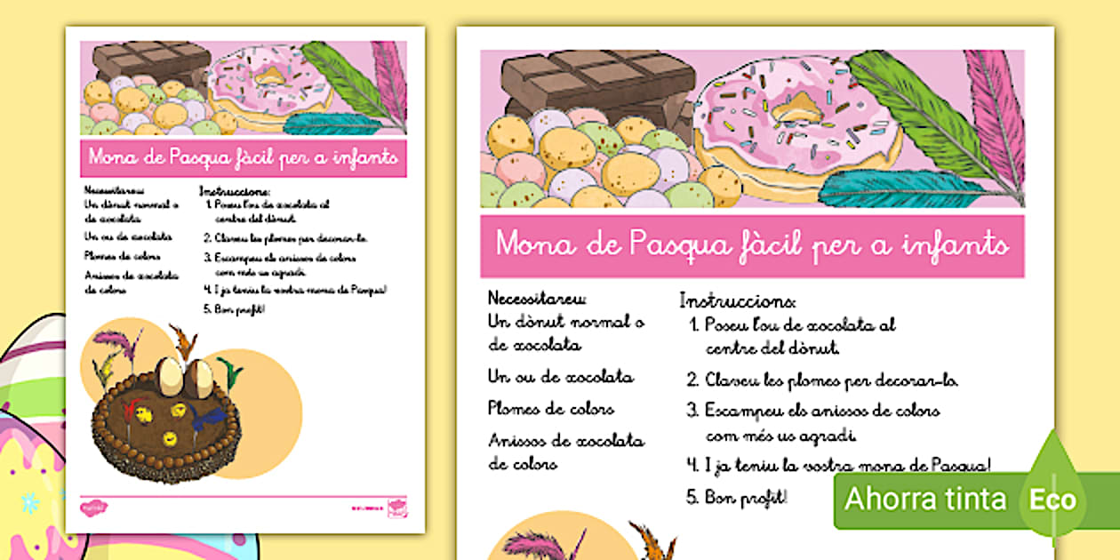 Recepta: Mona de Pasqua - Català (teacher made) - Twinkl