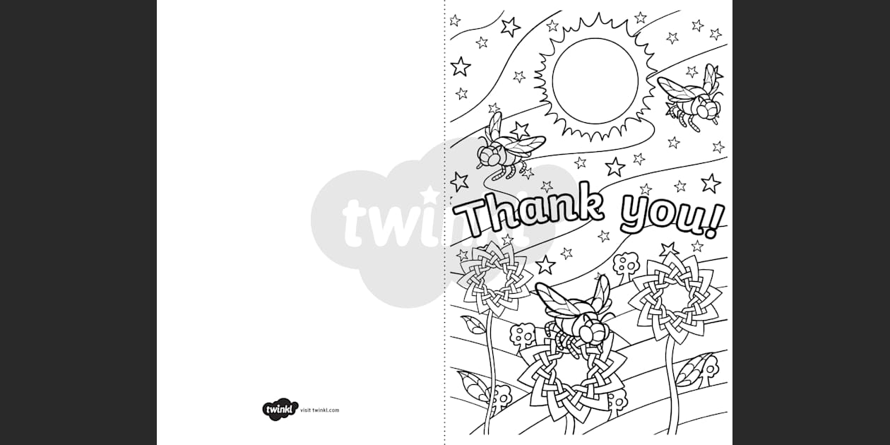 thank you card template tes