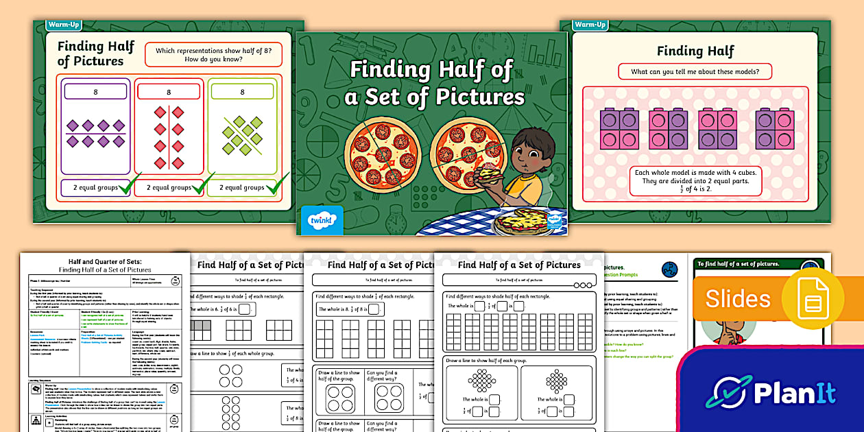 Phase 1 Rational Numbers: Half, Quarter and Third of Sets Lesson 1