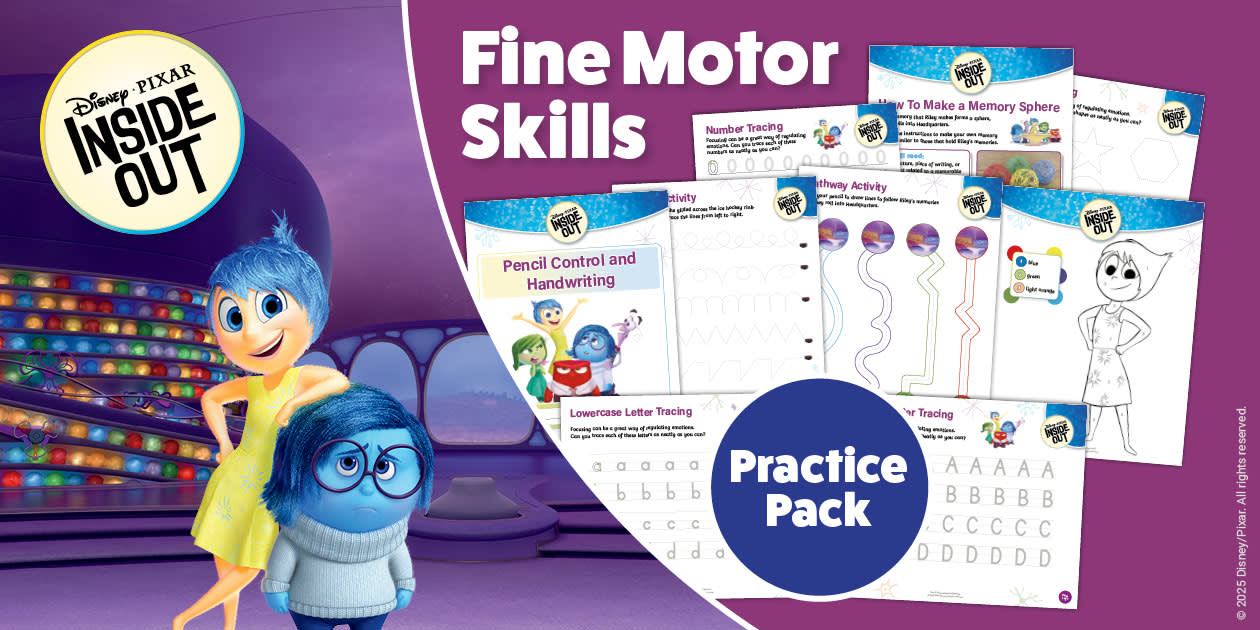 Inside Out: Fine Motor Skills Activity Pack (Teacher Made)