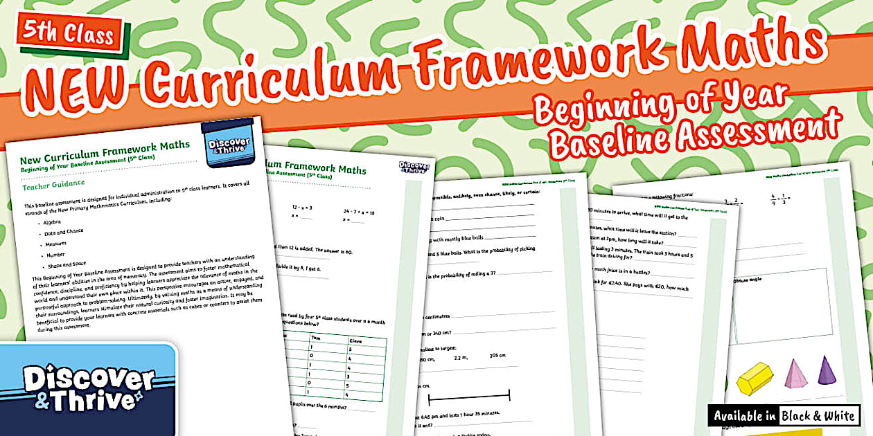 Maths Beginning of Year Baseline Assessment