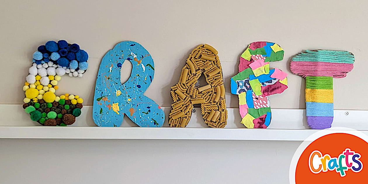 Initial Letter Cardboard Craft