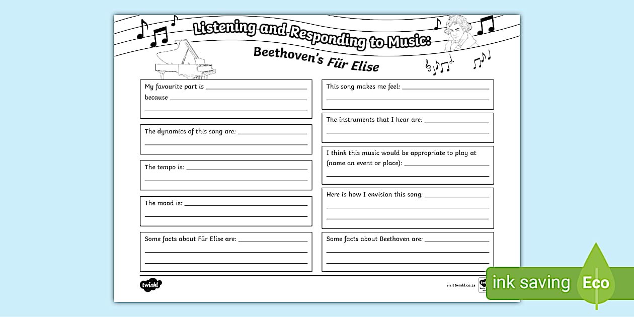 Listening and Responding to Music Beethoven's 'Fur Elise'