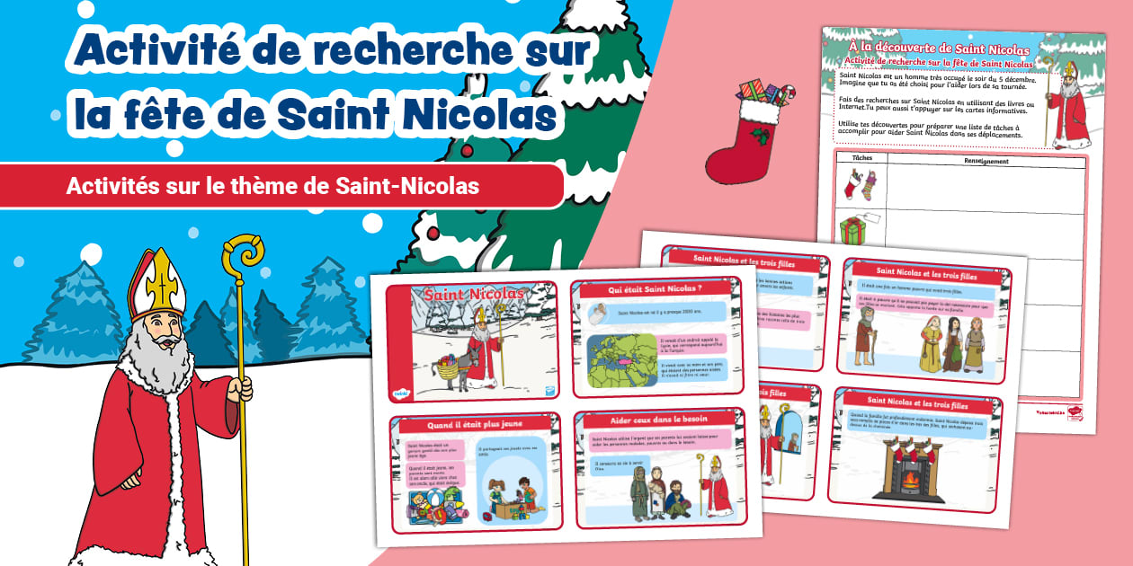 Activité de recherche sur la fête de Saint Nicolas – Cycle 3