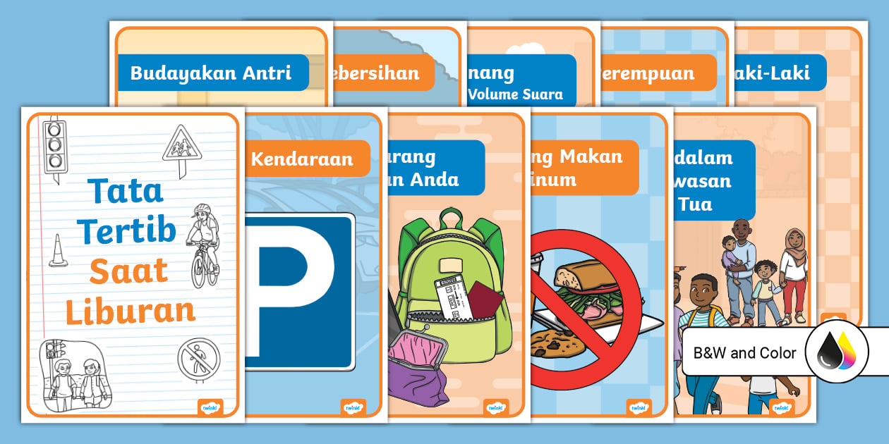 Poster Tata Tertib Saat Liburan