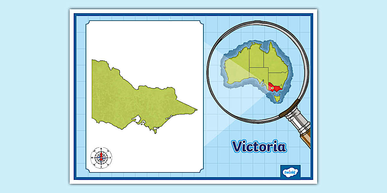 Victoria Map Poster | 3-6 Humanities and Social Sciences