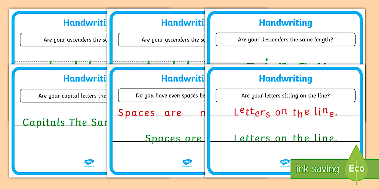 Cursive handwriting display posters hecho por educadores 