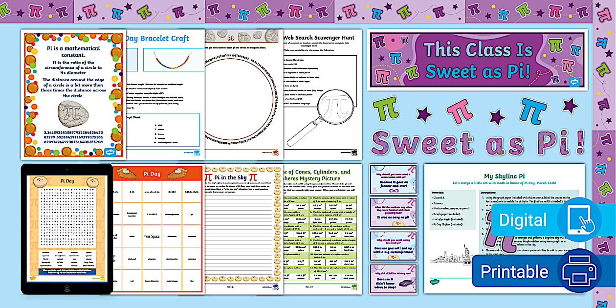 Free pi day activity pack teacher made twinkl
