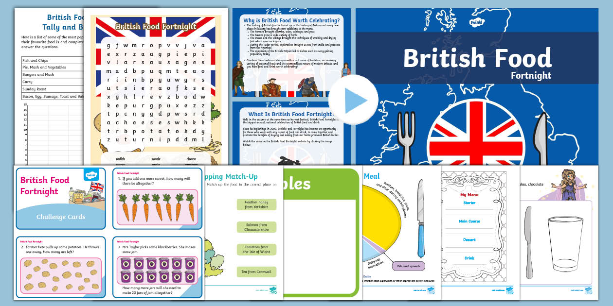 KS1 British Food Fortnight Activity Pack