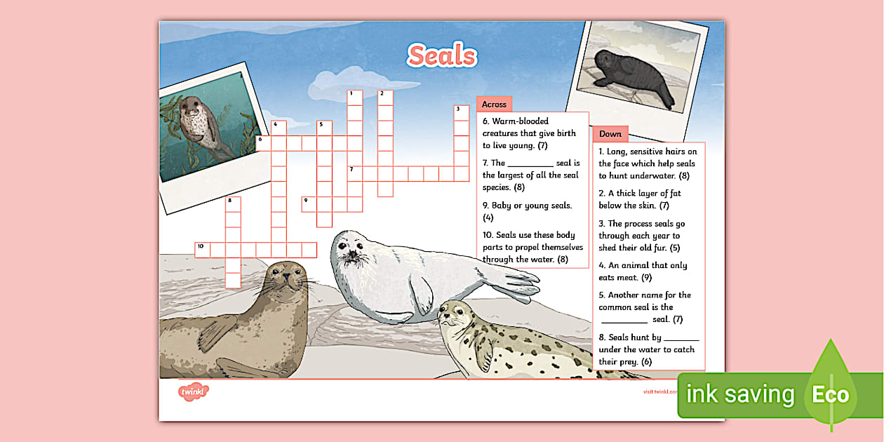 Seals Crossword Activity KS2 (teacher made) Twinkl Seals Crossword Activity KS2 (teacher made) Twinkl