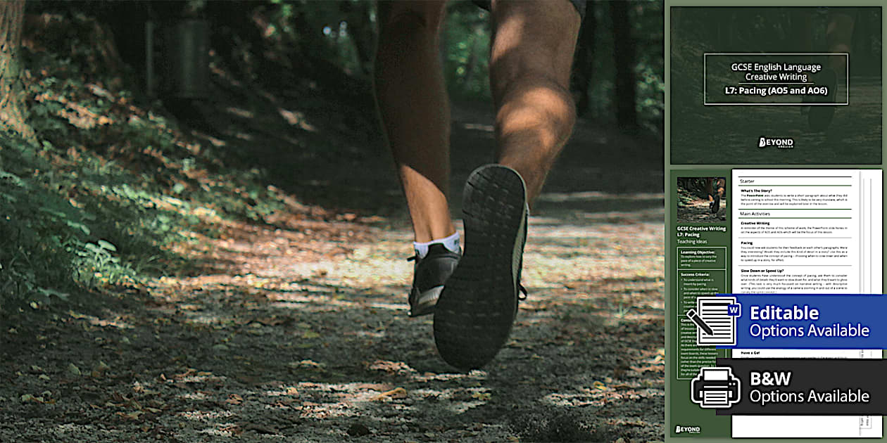 GCSE English Language Creative Writing L7 Pacing Twinkl gcse-english-language-creative-writing-l7-pacing-twinkl