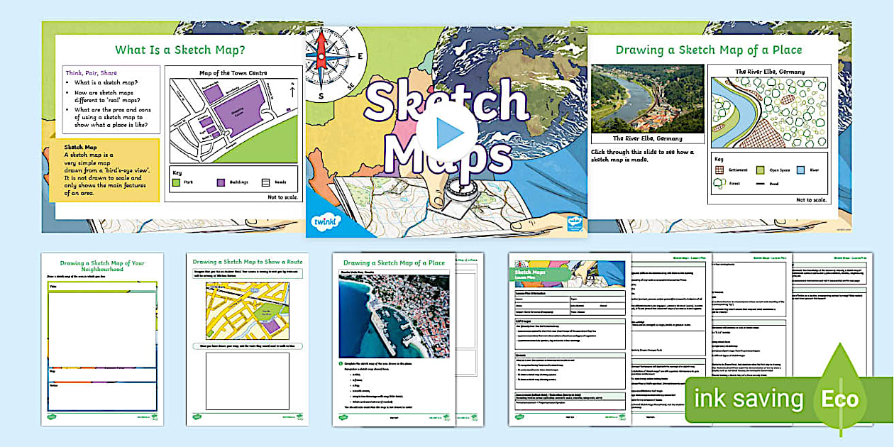 Grade 7 Geography Term 1 – Sketch Maps Lesson Pack – Twinkl