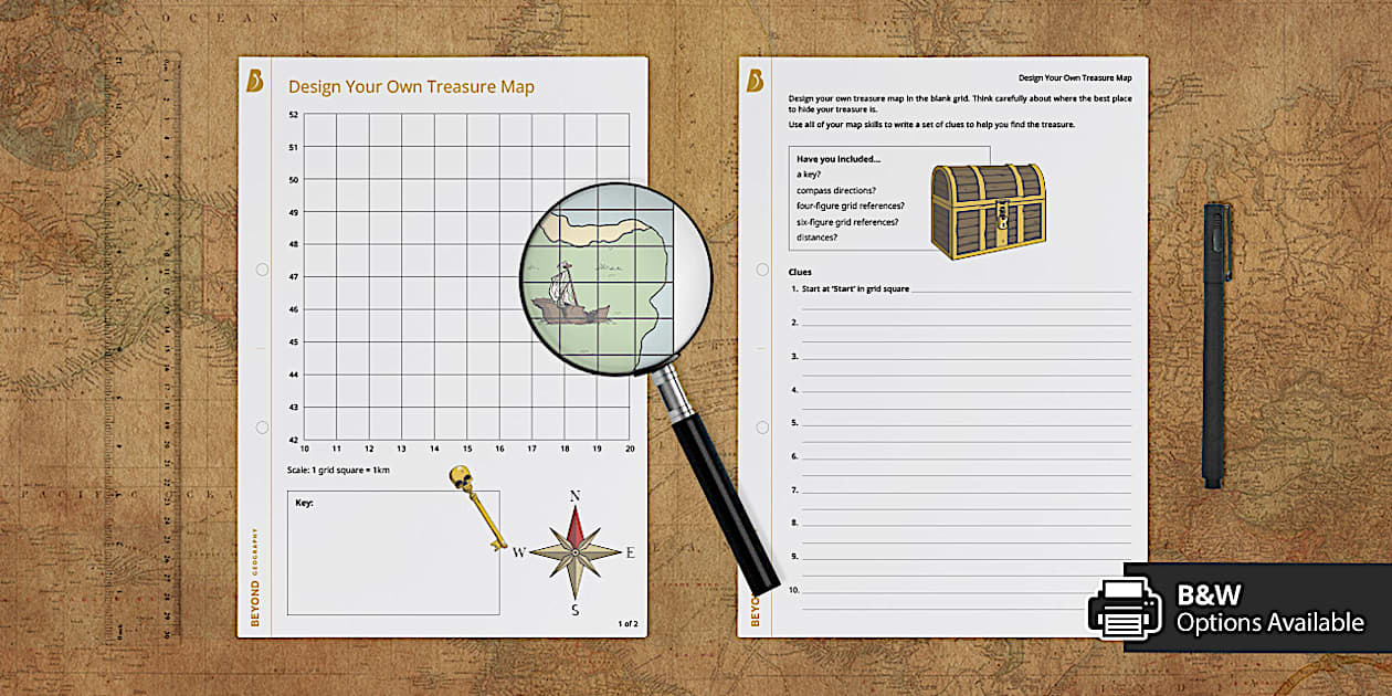 Create a Treasure Map Template | Twinkl (teacher made)