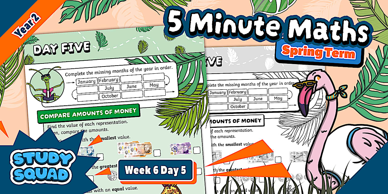👉 Study Squad 5 Minute Maths - Year 2 Spring - Week 6 Day 5