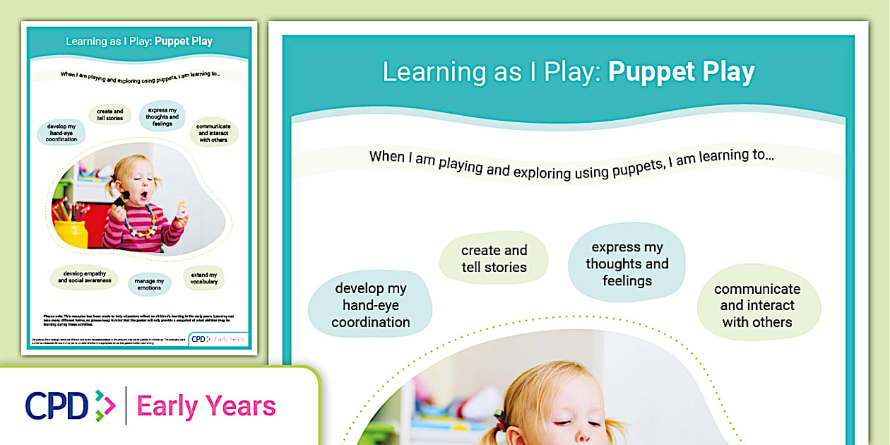 Learning as I Play: Puppet Play | Early Years | CPD | Poster