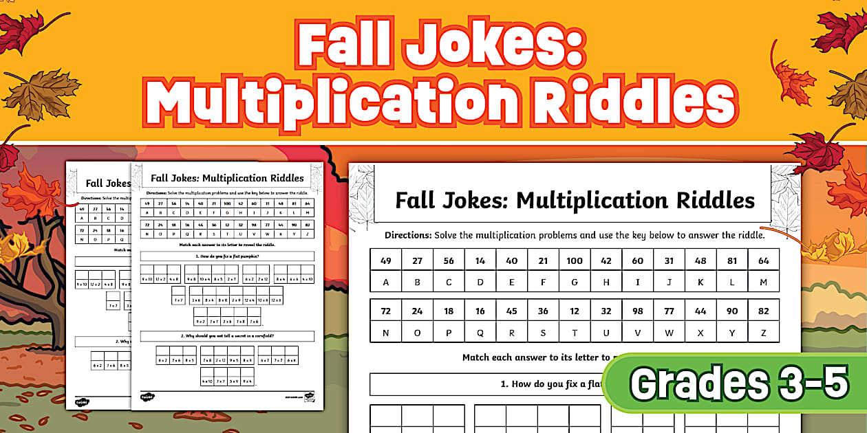 3rd Grade Riddles Fall Jokes activity | 3rd Grade Resource | Twinkl USA