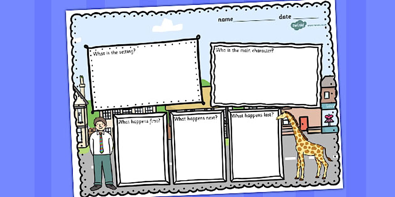 Editable Giant Themed Book Review Writing Frame - Twinkl